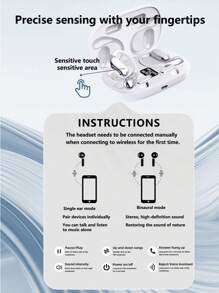 NEW SENYANG 全新森阳贴耳式运动耳机时尚舒适耳机音乐重低音挂耳式视频TWS HIFI杜比ACC立体声高清通话耳机适用于安卓手机游戏情侣耳机智能耳机