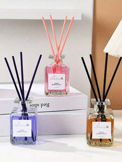 1 Fragrant Air Freshener Romantic Aromatherapy, Essential Oil, Lavender And Peach Wood Agarwood, Fragrance Lasts 7 To 15 Days, Fragrance Is Strongest At 7 Days, Family Bedroom Aromatherapy Air Freshener, Reed Diffuser, Office Home, Deodorant Fragrance Jewelry, Aromatherapy Gift For Girlfriend, (Changes Color After Use)