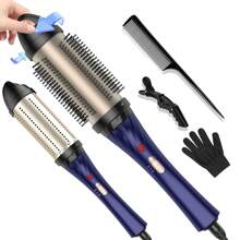 Escova térmica Blowout, escova redonda aquecida de 1,5 polegada, escova de ondulação aquecida para cachos e volume, íon negativo, duas configurações, ouro rosa, presentes para homens e mulheres, ideias para presentes, presentes exclusivos, os melhores presentes legais, presentes para ela, conjuntos de presentes
