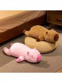 1pc-Capybara Sleeping Professional Pillow Doll, Suitable For Sofa/Bedroom/Outdoor Capybara (Pillow/Cushion/Cushion). Kawaii's Doll Capybara. It's A Great Gift For A Special Friend Or Family Member During The Holidays - Multicolor - View 8