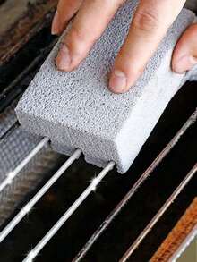 2 pezzi Mattone per pulizia forno BBQ, Raschietto per pulizia BBQ, Spazzola multifunzionale per la pulizia di macchie e olio che può essere tagliata, adatta per stufe, lavandini, stoviglie, padelle, pulizia di griglie BBQ, cucina, bagno, casa, forniture per la casa