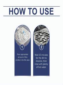 JUE FISH 100g/Box Drain Cleaner, Deeply Dissolves Hair And Grease Buildup For Smooth Drainage - Powdery - View 4