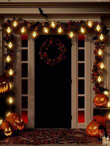 1pc 1.5/3M Battery Power Ghost Decorative Light String, Halloween Indoor, Courtyard Decorative Ghost Light String,Ghost House Decorative Light String, Halloween Decoration Lughts, Halloween Gifts, Halloween Home Decor - White Ghost - View 6