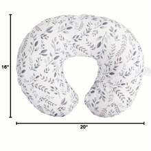 1 Multi-Function Adjustable C-Shaped Nursing Pillow With Removable Cover, Machine Washable Lightweight Support Pad, New Mom Gift, Taupe Leaves, Breastfeeding Nursing Essential, Firm Fiber Filling, Machine Washable - Màu be - Xem 3