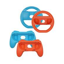 2pcs Steering Wheel + 2pcs Grip Cover Set For Nintendo Switch 2, Anti-Slip, Anti-Sweat, Enhanced Grip Feel, Simulating Real Operation - Multicolor - View 9