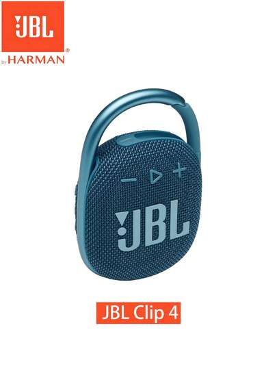  JBL Clip 4 Portable Bluetooth 5.1 Speaker - Up To 10 Hours Of Play - Waterproof & Dust Resistant - Includes Noise & Echo-Canceling Speakerphone