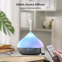 16.91oz Soundwave Technology Cool Mist Humidifier & Essential Oil Diffuser With Remote Control, USB