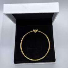 1pc Fashion Women Round Button DIY Pendant Snake Bone Bracelet, Suitable For Daily Matching, Perfect Holiday Gift For Women - Classic Heart Clasp Bracelet - View 39