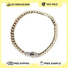 10K Yellow Gold Cuban Link Bracelet 7 Mm X 5" - 彩色 - 查看 1