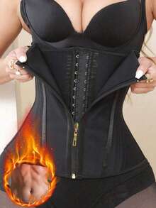 1PC Hot-Selling Latex Body Shapers And Sports Slimming, Abdomen-Tightening And Body-Warming Waist Belts Are Available. - Black - View 3