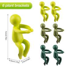 6Pcs Cute Plant Stem Support Clips – Mini Propagation Buddy Holders For Hydroponics, Indoor Rooting Vases, Gardening Tools, Greenhouse Must-Have Accessories, Flower Display & Cutting Care - 6 cái - Xem 3