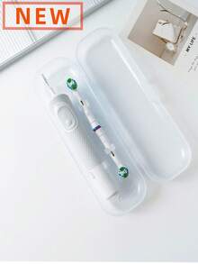 4/3/2/1件装旅行电动牙刷收纳盒，便携式牙膏收纳盒，简约牙膏收纳盒，便携式牙膏盒，可收纳牙刷头，适合日常使用、旅行、露营、居家、商务、返校季，旅行必备 - 彩色 - 查看 17