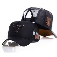 American Country Trucker Cap ORIGINAL Canvas No Limit Of The Loop Other Vintage Embroidered Fabric Country Cap All - REF. 28 - View 1