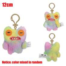 毛绒钥匙扣 搞笑 Fuggler 丑牙怪兽 Fuggler 儿童毛绒玩具 尼德尔先生 贪婪的咧嘴笑的傻瓜 可爱毛绒收藏背包吊坠