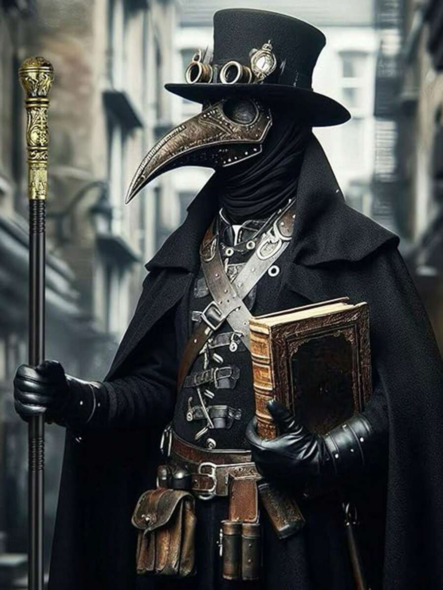 1pc Unique Shaped Creative Walking Stick (Spherical, Snake Head), Egyptian Style King Pimp Cane, Stage Performance Wand, Adult Party Magic Wand, Vintage Staff Prop - Multicolor - View 1