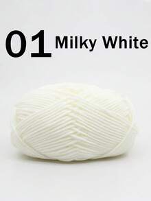 1/2pcs 5-Ply Mixed Milky Acrylic Yarn, 50g/Pc, 100% Acrylic Soft Yarn, Medium Coarse Milk Yarn - Perfect For Hand Knitting, Hand Weaving, DIY Crafts, Knitting, And Crochet, Soft & Versatile, Used For DIY Crocheting And Knitting Bags