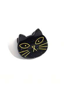 秋冬配饰 1 件万圣节蜘蛛街头派对醋酸纤维发夹，时尚个性化蝙蝠南瓜蜘蛛小爪夹，百搭鬼黑猫趣味发夹，适合节日服装、派对搭配、万圣节四季发饰女士发夹女士发夹优雅发夹秋季配饰节日配饰 - 彩色 - 查看 3