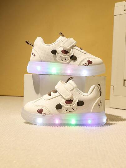 Toddler Shoes, New 2025 Model, Soft Bottom Anti-Slip Comfortable Light-Up Unisex Kids Casual Sports Shoes, Suitable For Spring & Autumn