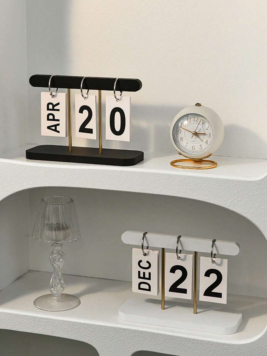 Nordic Minimalist And Creative Page Turning Calendar, Desk Calendar Decoration, Home Living Room Dining Table, Coffee Table, Office Desk Decoration Best Gifts Birthday Graduation