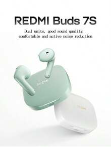 Redmi Buds 7S Dynamic Noise Reduction Earphones 3D Panoramic Sound Field HD Sound Quality Airy And Comfortable Design Fashionable Contrast Color All-Weather Sports Commuting Cyan - Blue - View 2