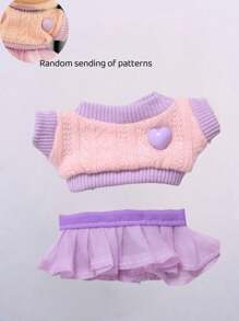 Clothes For Labubu 17cm The Monster Doll's Outfit Accessories Clothing DIY High-Quality Summer Hat Water Bottle T-Shirt And Shoes