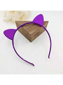 Set de 1 bentiță cu urechi de pisică, accesoriu de cap drăguț pentru pisici, accesorii de petrecere pentru cluburi de noapte, petreceri de concerte, locații de Paște, bentiță de păr, diademă, cerc de păr