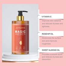JAYSUING 100ml Tightening Body Oil Lifting Firming Lighten Fine Lines Improve Sagging Skin Dullness Brightening Moisturizing Nourish Skin For Body Massage Care - 黃色 - 查看 9