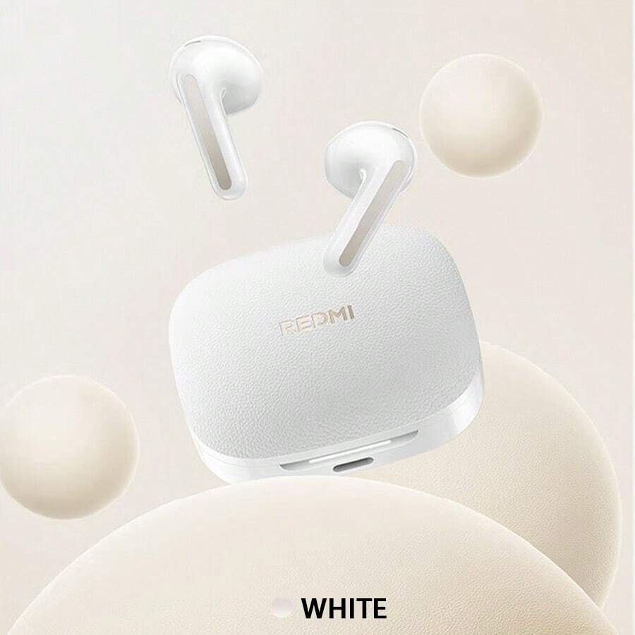 Redmi Buds 7S 動態降噪耳機 3D全景聲場高清音質 空氣感舒適設計 時尚撞色全天候運動通勤 白色 - 白色 - 查看 1