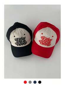 Bowknot Baseball Cap For Women, Summer UV Protection Visor Hat With Embroidered Letter, Retro Wide Brim Snapback Hat, Suitable For Large Head Circumference - One Size - View 3