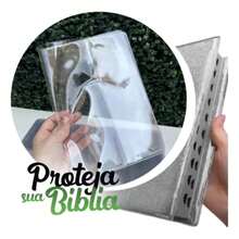 CAPA PROTETORA TRANSPARENTE PARA BÍBLIAS LETRAS MÉDIAS E HIPER GIGANTES 14cmx22cm NÚMERO 11 - Livro único - Visão 1