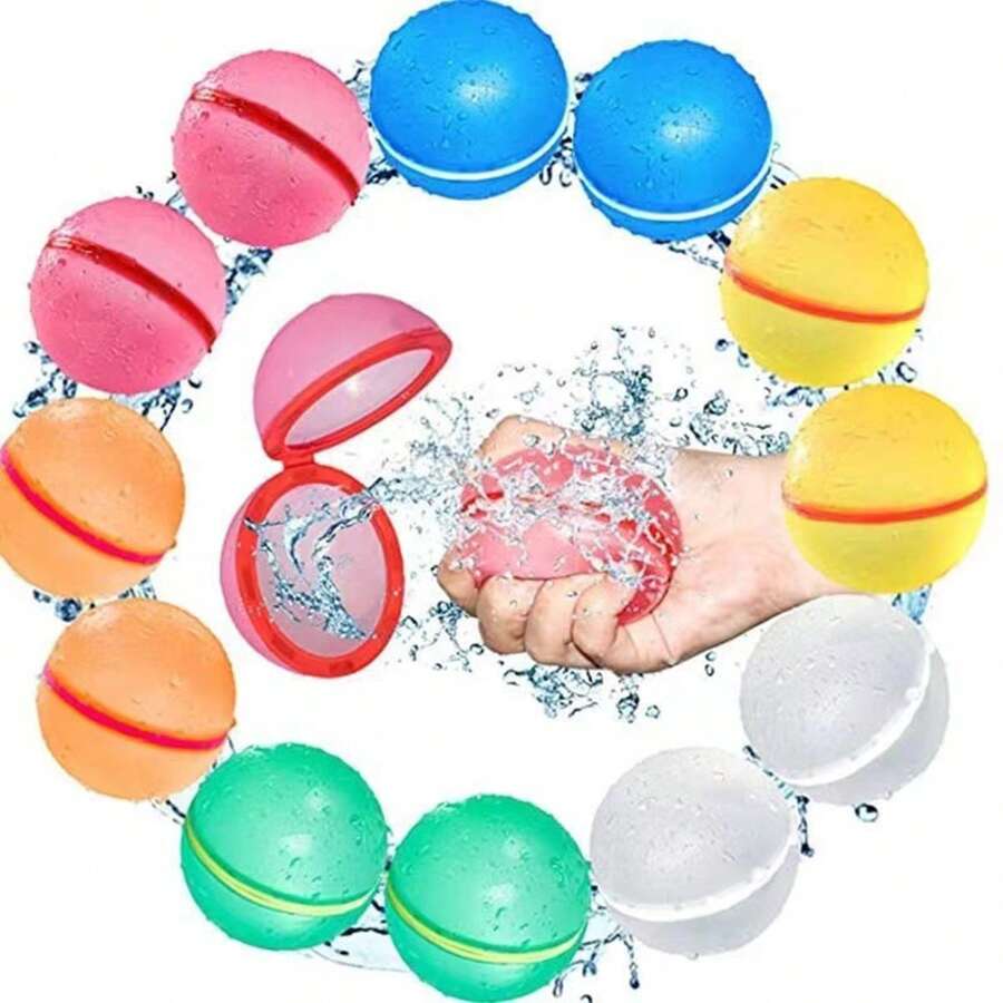 Magnetic Silicone Water Balls, Self-Closing Magnetic Water Balls For Water Games