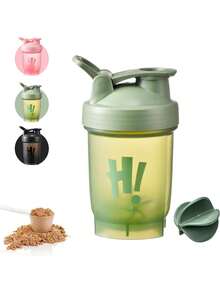 Shaker Cup For Protein Powder And Smoothies, Sports Water Bottle For Running And Fitness/Protein Shaker Bottle 350ml With Mixing Ball Meal Replacement Shaker CupsLeakproof Flip On Lid Dishwasher Gym Bottles For Men & Women  Making It Perfect For Protein Shakes, Smoothies - Multicolor - View 2