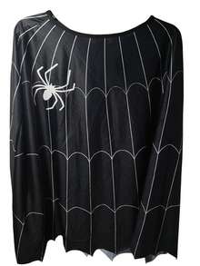 1pc Halloween Spider Cloak Shawl Carnival Masquerade Party Cosplay Shawl - Black - View 5
