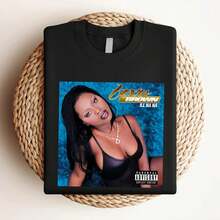 180g Pure Cotton Foxy Brown Hip Hop Rap Black T-Shirt S 5XL Designer Clothes Summer Fashion Stretched Print Round Neck Short Sleeve Breathable Soft Top For Everyday Wear Slightly For Women Casual Stylish Homme Graphic Comfortable Unisex Versatile Streetwear