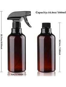 塑料喷雾瓶，空喷雾瓶，迷你旅行香水喷雾瓶，小型可灌装液体容器，迷你液体分配器喷雾瓶，塑料香水酒精喷雾瓶，可灌装细雾爽肤水喷雾瓶，耐用喷雾瓶，喷雾/雾化瓶，适用于清洁剂、精油、头发和其他化妆品、植物浇水、旅行、熨烫和清洁 - 彩色 - 查看 7
