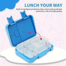 Kotak Bekal Makan Siang Bahan Tritan 1000ml - Anti Bocor, Aman untuk Microwave dan Mesin Cuci Piring, Ideal untuk Persiapan Kembali ke Sekolah - MultiWarna - View 10