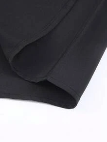 1 Pack Men's New Fashion Shirts, 4-Way Stretch Polyester Spandex Shirts, Outdoor Sports Shirts, Silk Material Men's Shirts, Suitable For All Seasons, Business Base Layer, Single Wear, Outerwear - 黑色 - 查看 4