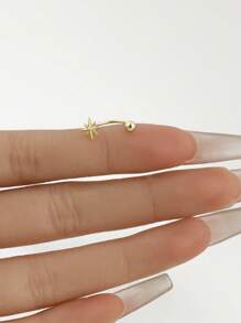 1pc S925 Sterling Silver Nose Ring/Nose Stud/Lip Ring/Ear Cuff/Ear Cartilage Hoop (S925 Sterling Silver Material, Soft Do Not Force)