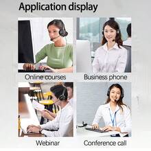 Lenovo E04 Headset, Single 3.5mm Interface, Plug And Play, High-Sensitivity Omnidirectional Microphone, Lightweight Design, Professional Equipment For Online Classes, Customer Service, Office - Black Single 3.5 Connector - View 6