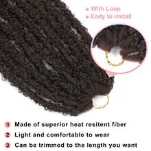 蝴蝶辫钩针辫子辫子假发钩针辫子接发软辫卷发辫子合成头发