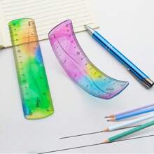 1 pezzo Righello flessibile, 15cm/20cm/30cm Righello in plastica infrangibile, bordo diritto, righello morbido e pieghevole per scuola, ufficio, bambini e adulti (6 pollici/8 pollici/12 pollici)