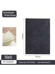 Lined Journal Notebook For Women Men, 200 Pages A5 Hardcover Leather Journals For Writing, Travel, Business, Work & School, College Ruled Notebooks For Note Taking, Diary Notepad 5.7"*8.4" School Supplies, Back To School - Multicolor - View 11