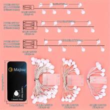 Caja de batería Luz de bola blanca pequeña Cadena de luces 1.5M10LED/3M20LED/6M40LED/10M80LED Luz de hada de burbuja Luz de hada blanca cálida Guirnalda de luz de hada Boda Cumpleaños Fiesta Navidad Exterior Camping Decoración de ambiente