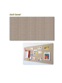 1 个免打孔矩形壁挂式毛毡板，配有垂直条纹现代织物框架，照片墙背景板，可拆卸公告板，适用于学校、家庭和办公室，女性备忘录公告板，DIY 照片制作板，留言板，用于墙面装饰、房间装饰、聚会和派对照片展示、惊喜公告和墙壁存储，适用于卧室/书房/客厅/办公室/教室/宿舍 - 彩色 - 查看 8