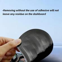 Multifunction Car Anti-Slip Mat, Rotatable Anti Skid Car Dashboard Pad With Temporary Parking Number, Universal Car Anti Slip Mat With Phone Holder For Phones Sunglasses Keys Gadget