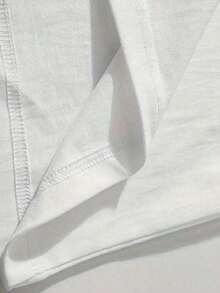 Men's Y2K Graphic T-Shirt - Regular Casual Holiday Top For Comfortable Wear, Alternative Style - White - View 5