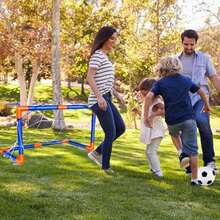 1 Set Mini Foldable Football Goal, Best Choice For Outdoor Sports In Summer, Plastic Football Goal Post Set, Inflatable Sports Toy For Teenagers, Suitable For Indoor And Outdoor Team Games - Multicolor - View 7