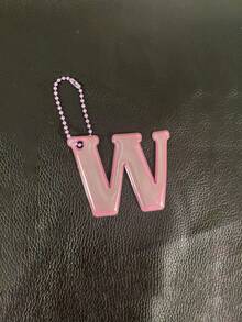 26pcs Reflective English Letter Pendant Series, Cycling Backpack Charm, Night Visible Keychain, Car Accessories, Women's, Wallet Charm - Multicolor - View 12