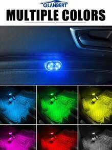 GLANBERT 1/2Pcs Car LED Touch Light High Brightness Interior Lighting Ambient Light Ceiling Reading Lamp Wireless USB Charging Trunk Lamp - Multicolor - View 4