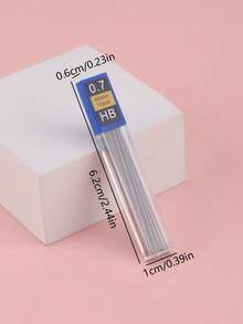 48pcs/24pcs/10pcs 0.5/0.7mm Automatic Pencil Lead HB Resin Active Pencil Lead Writing Supplies School Stationery (12 Pieces Per Box) - Black - View 4